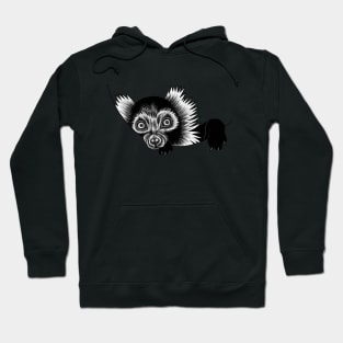 Ruffed lemur - ink illustration Hoodie